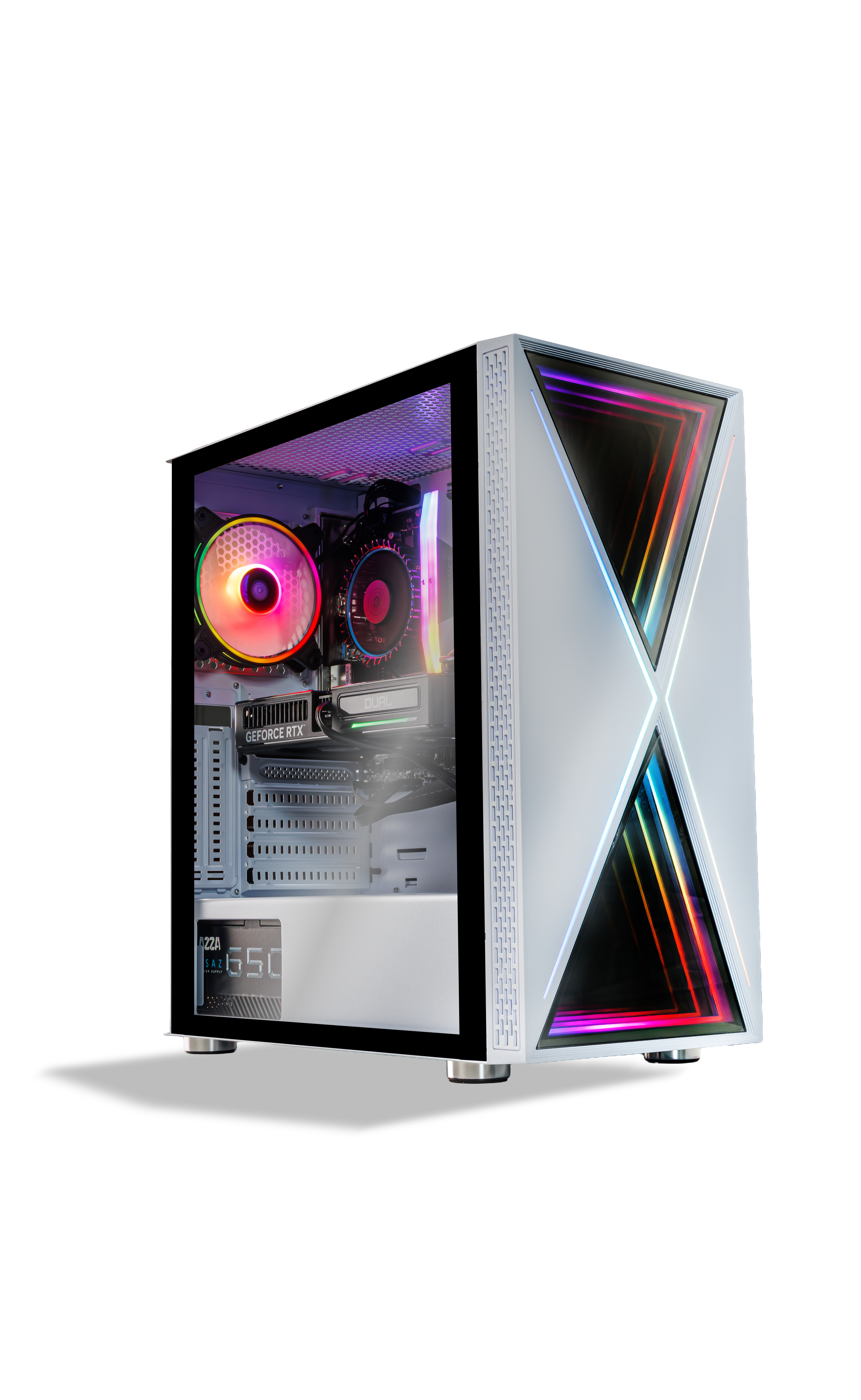 Zyberx - Gaming PC mit Intel® Core™ i5 i5-14400F Prozessor, AMD Radeon RX 7600, 16 GB RAM,  512 GB SSD, Windows 11  | Weiß