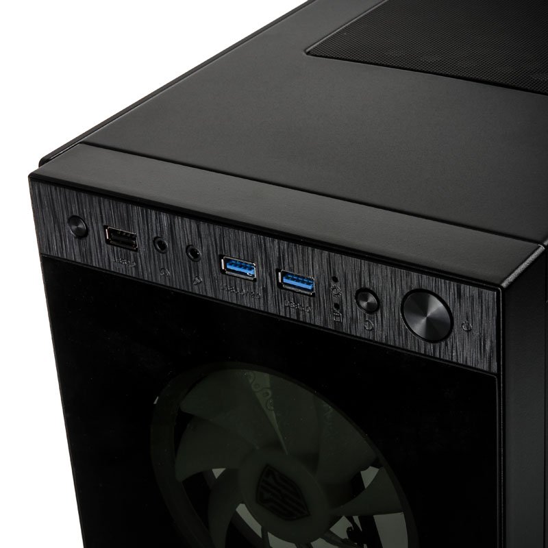Kolink Horizon RGB Midi-Tower, Tempered Glass - schwarz