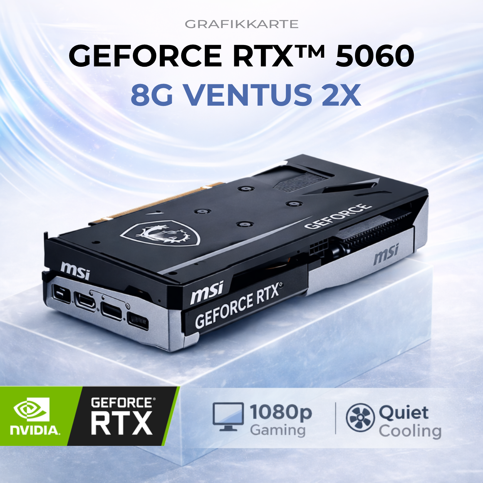 Zyberx Gaming PC mit AMD Ryzen™ 5 5600 Prozessor, 16 GB RAM, 512 GB SSD, GeForce RTX™ 5060 8G VENTUS 2X, Windows 11 | Weiss