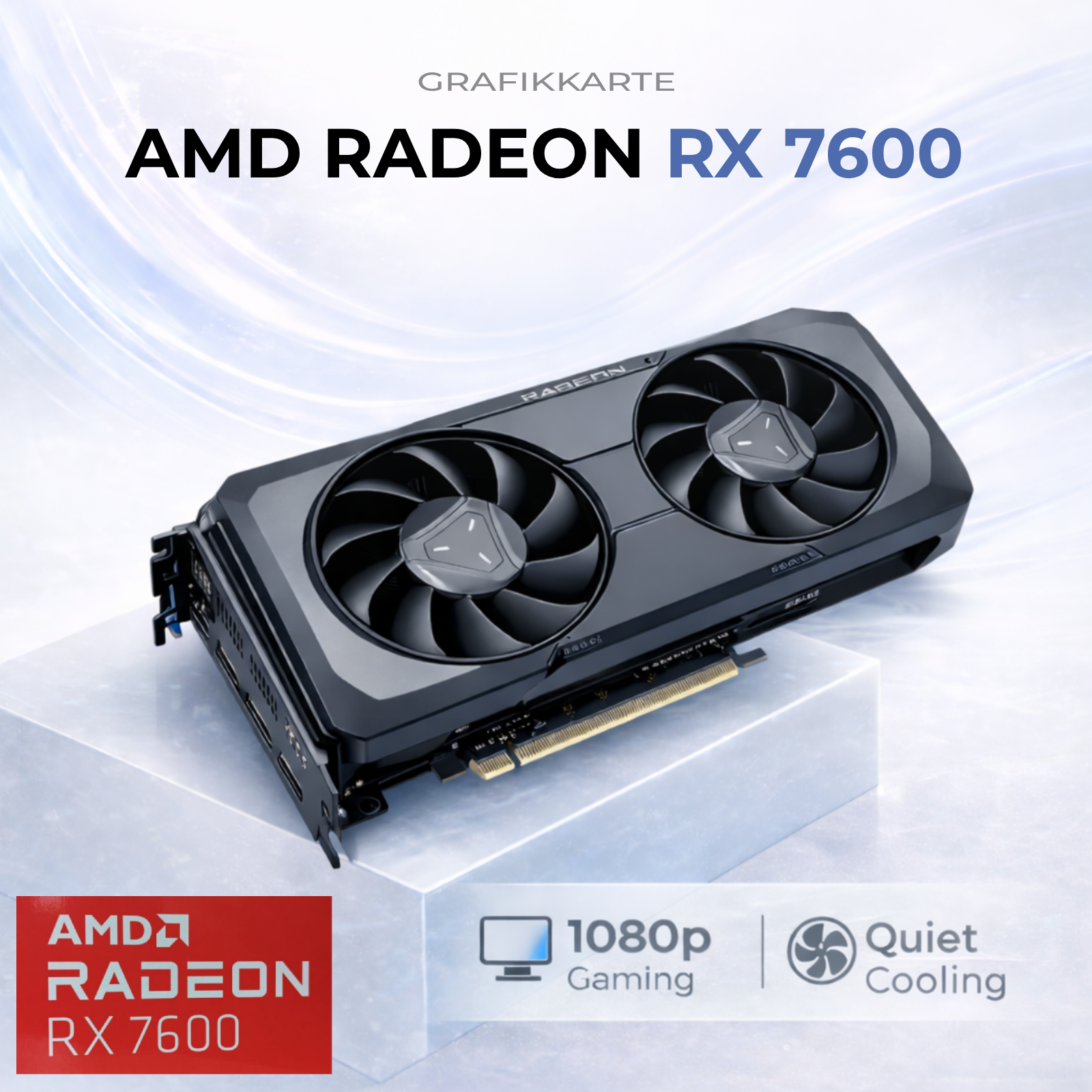 Zyberx - Gaming PC mit Intel® Core™ i5 i5-14400F Prozessor, AMD Radeon RX 7600, 16 GB RAM,  512 GB SSD, Windows 11  | Weiß