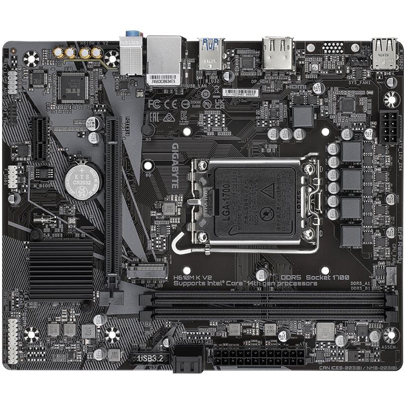 Gigabyte H610M K V2 Intel H610 So.1700 DDR5 mATX Retail